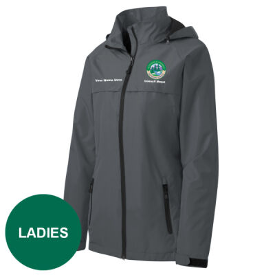 L333 - N120E008 - EMB - Ladies Waterproof Jacket Thumbnail